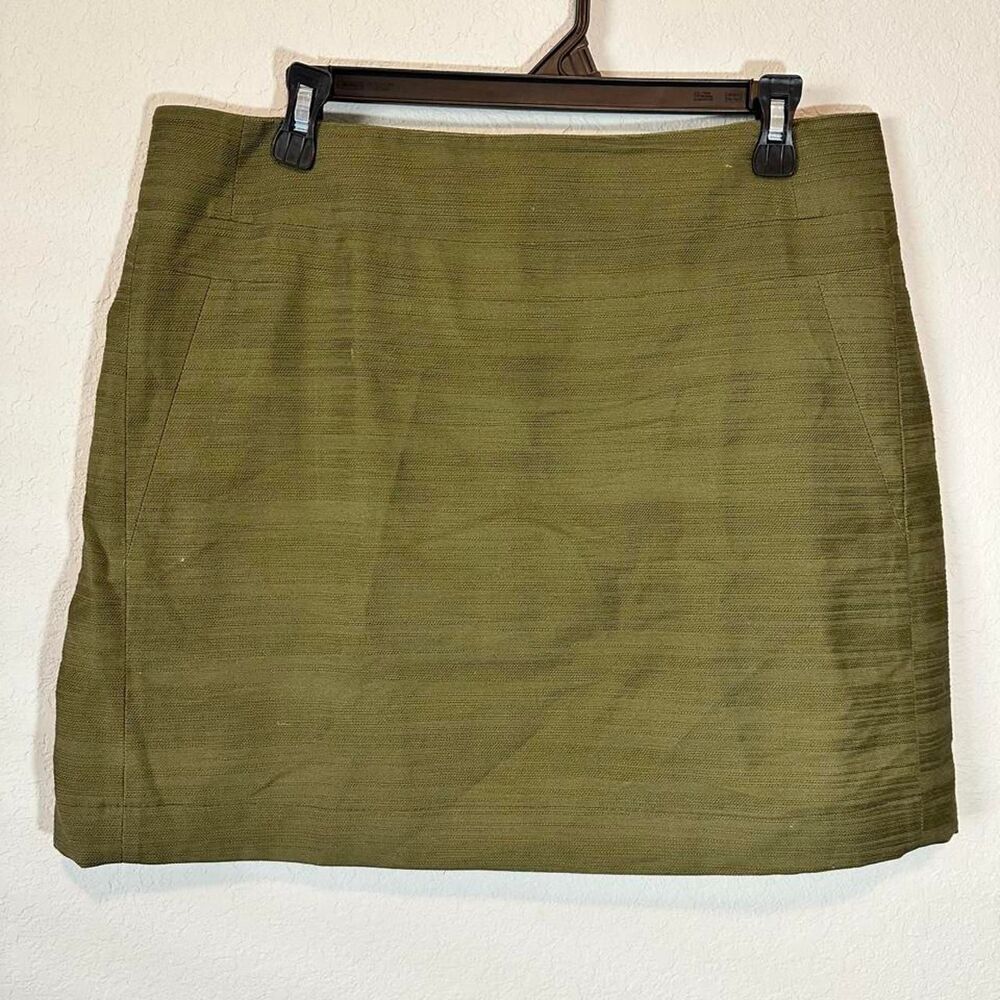 Ann-taylor Women's Khaki and Green Skirt